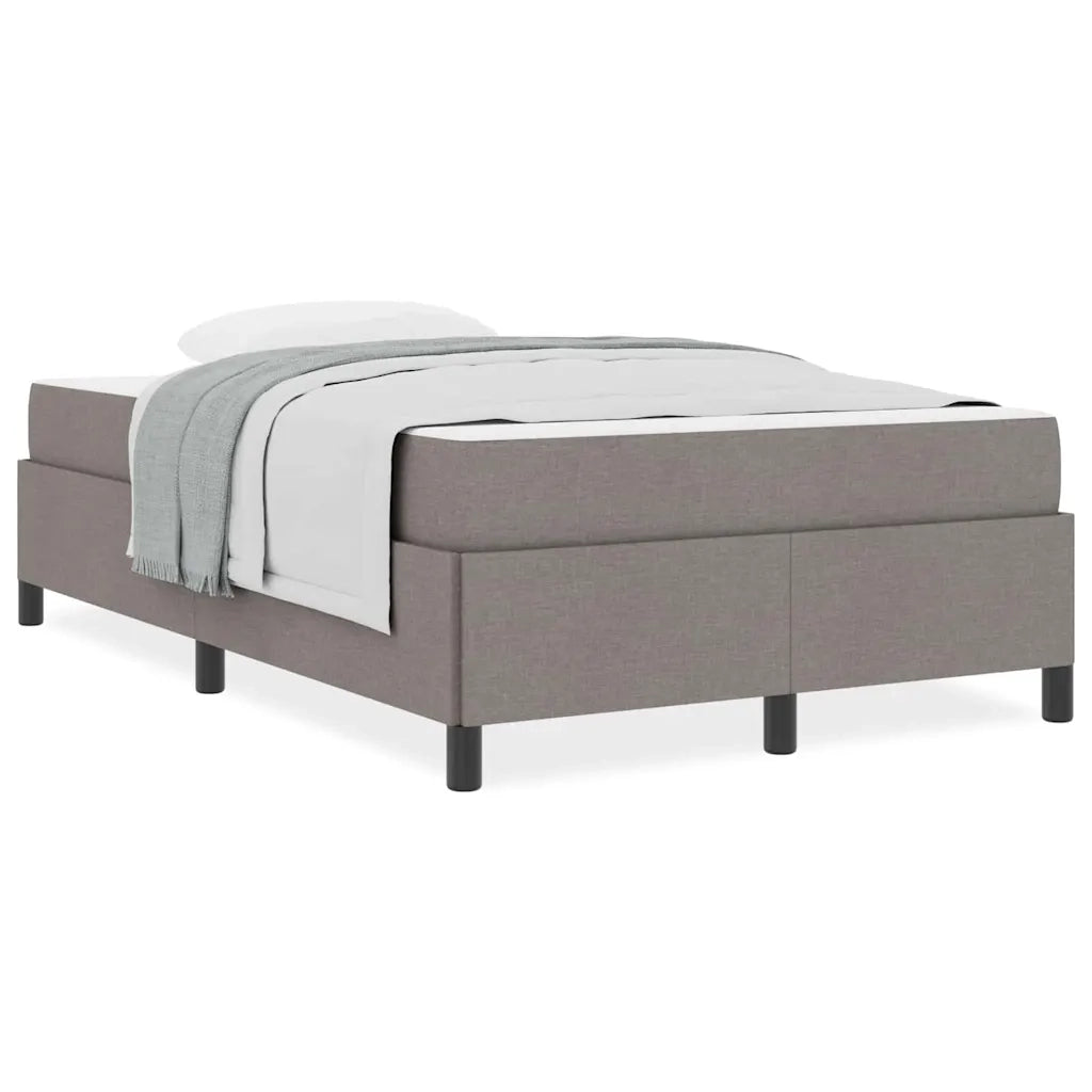 vidaXL Letto a molle Tortora e Nero 120 x 200 cm