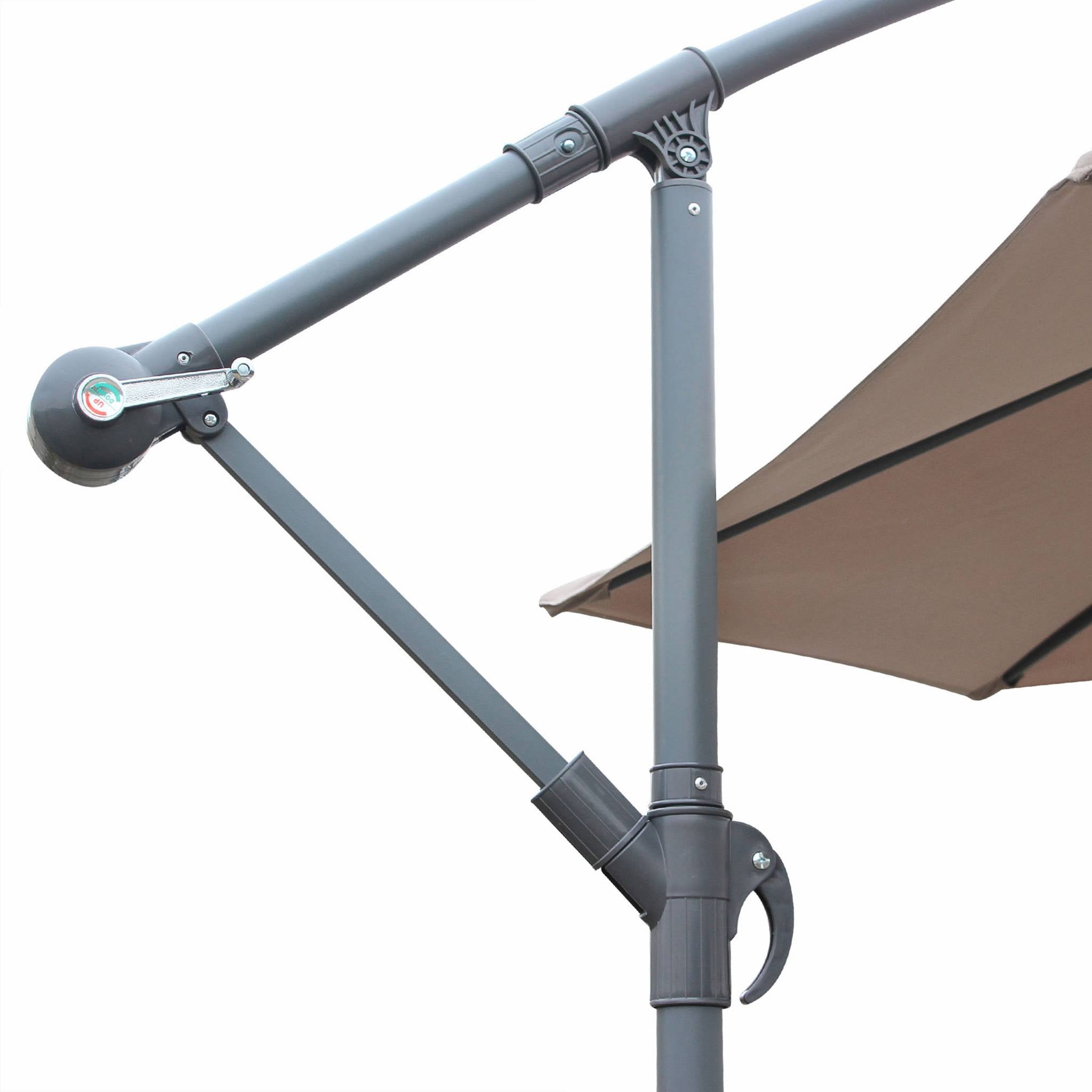 Ombrellone rotondo offset, 350cm, beige