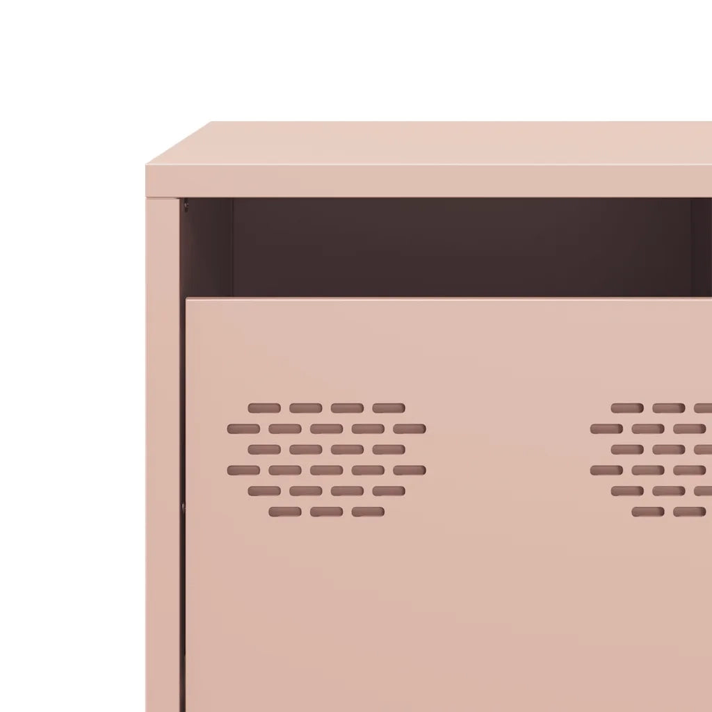 Mobile TV Rosa 101,5x39x43,5 cm in Acciaio Laminato a Freddo 851227