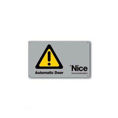 NICE TS TABELLA SEGNALETICA PER SISTEMA AUTOMAZIONE NAKED