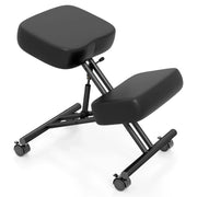 Sedia da ufficio ergonomica regolabile in altezza 72 x 46 x 54 cm supporto ergonomico finitura in similpelle PVC nera 20_0017085