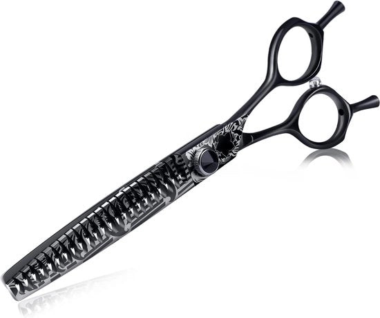 Scafo schiacciante per cani da 7 pollici Scafo schiacciante con lame che si adattano Scafo schiacciante in acciaio inossidabile 440C di origine giapponese Scafo schiacciante professionale con manico ergonomico Scafo schiacciante con 23 denti