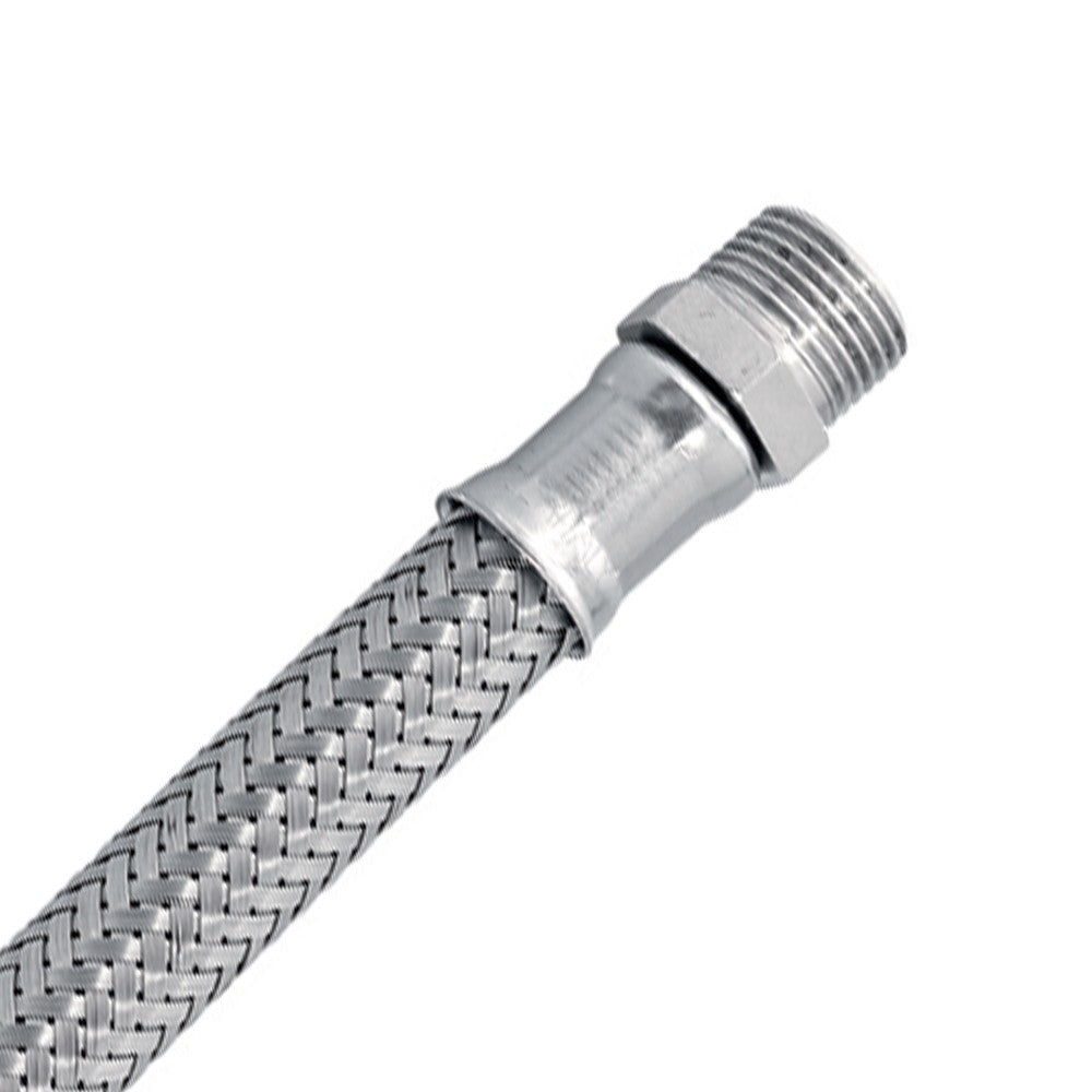 Flessibile in acciaio inox 3/8" m - 1/2" f