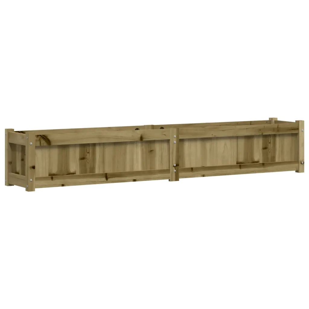Fioriera | Cassetta per fiori | Vaso da Giardino 180x31x31 cm in Legno di Pino Impregnato