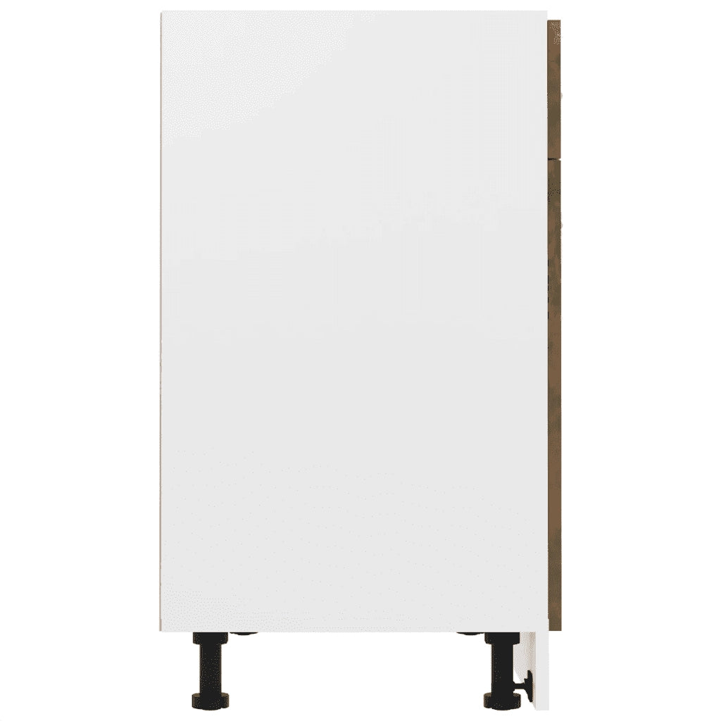 Pensile da cucina | Mobile con Cassetto ¡°Lyon¡± Rovere Fumo 80x46x81,5 cm
