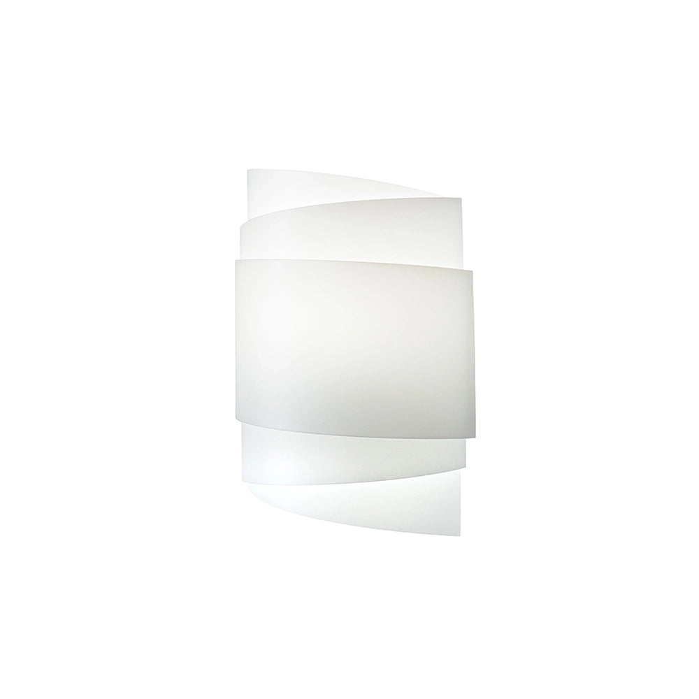 Applique Moderna Con Cavo 1 Luce Bea In Polilux Bianco Made In Italy