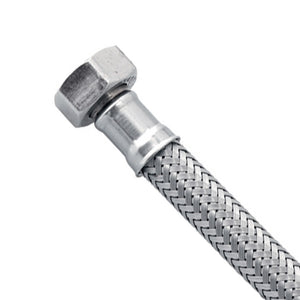 Flessibile in acciaio inox 3/8" f - 1/2" f