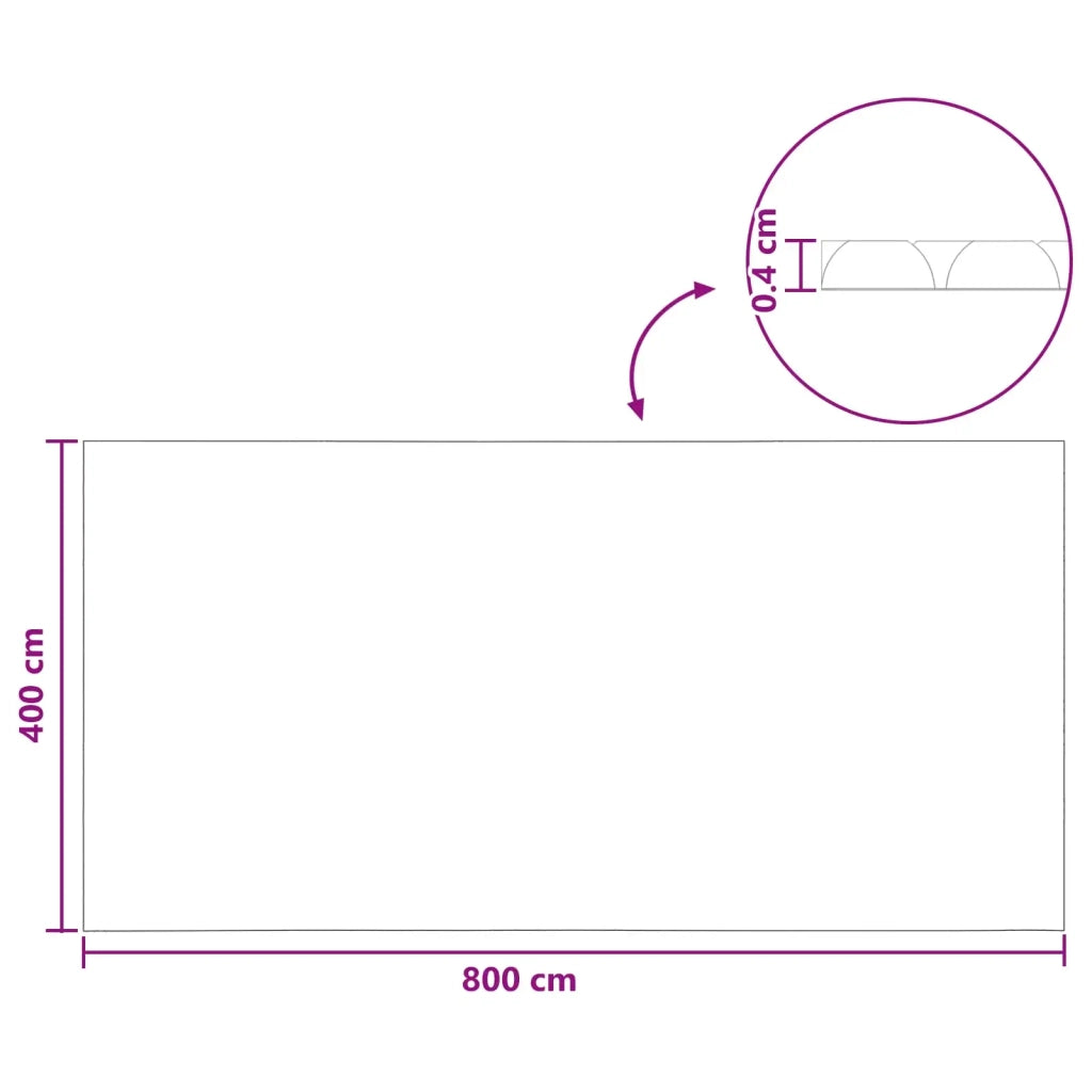 Copertura solare per piscina 800 x 400 cm 110 ¦Ìm Quadrato PE CFW2422004