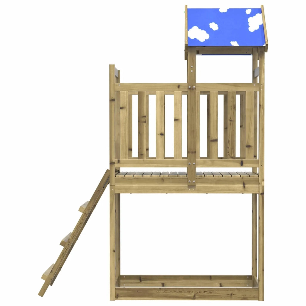 Torre da Gioco Marrone Legno Impregnato Solido