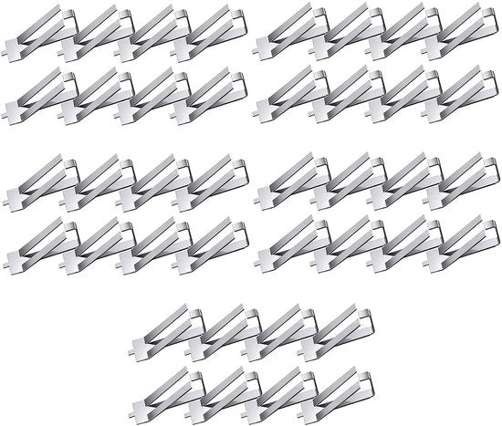 Accessori per stampante 3D - 40 pezzi - Clip di fissaggio - Acciaio inossidabile - Clip per vetrata - Duraturo - Facile da installare