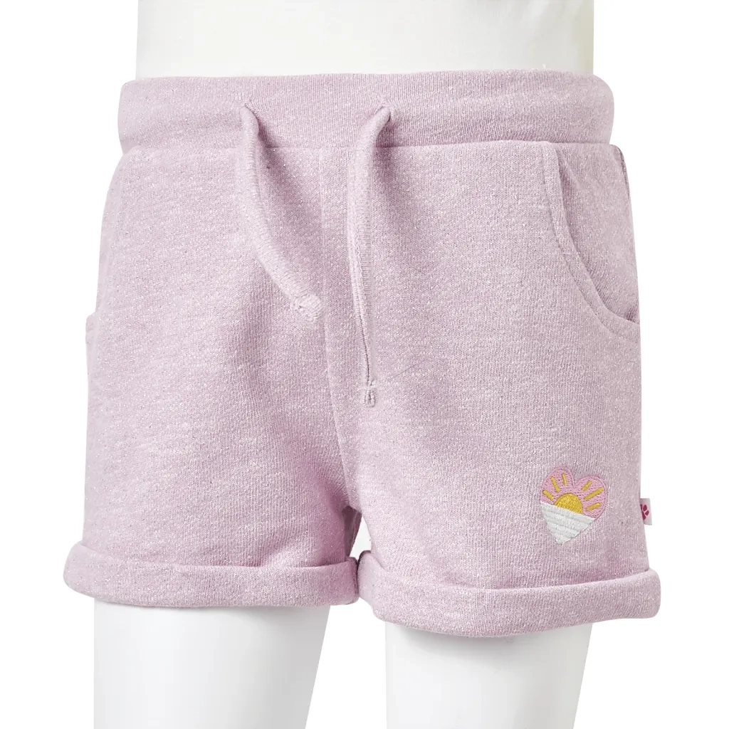 Pantaloncini per Bambini con Coulisse Lilla Misto 128 CFW8236629