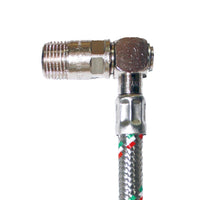 Flessibile in acciaio inox con curva per scalda acqua