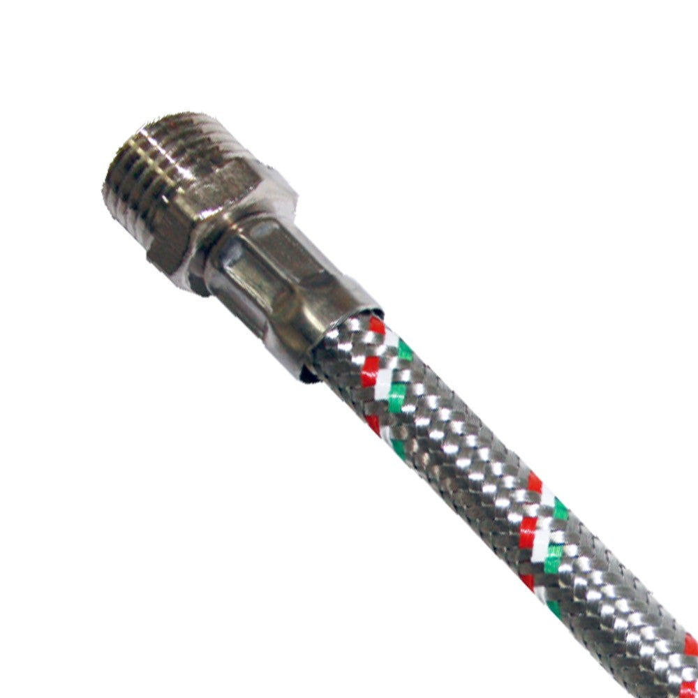 Flessibile in acciaio inox con curva per scalda acqua