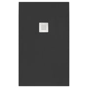 Piatto doccia rettangolare 70x80 cm effetto pietra marmoresina STONE Nero Grafite FRANCIA