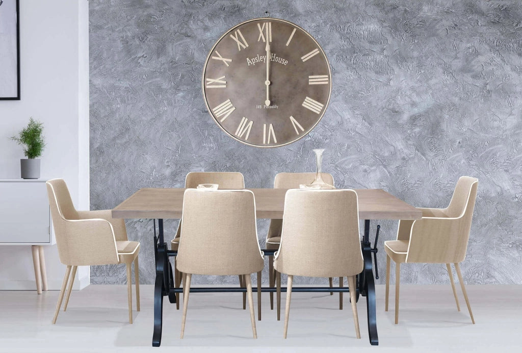 Orologio da parete XL in Legno cm 92x5x97 5 - CULLEN