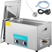 Ultrasuono Pulitore - Apparecchio di Pulizia 30 L - 40 kHz - 600 W - Riscaldamento e Timer - Comando a Pulsanti - Per Orecchini