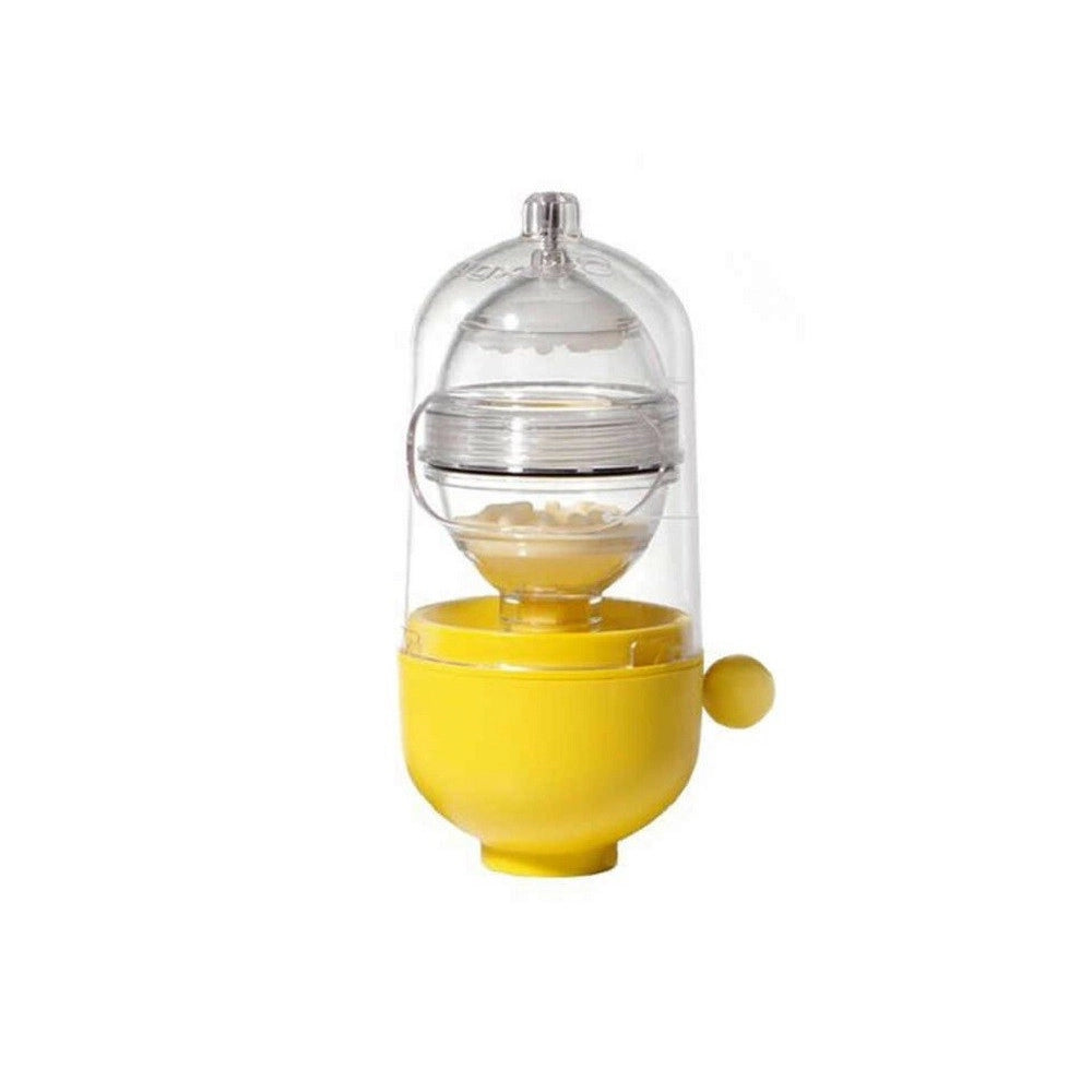 Trade Shop - Scuotitore Agitatore Frullino Per Uova In Plastica Scuotiuova Manuale Q-t191 -