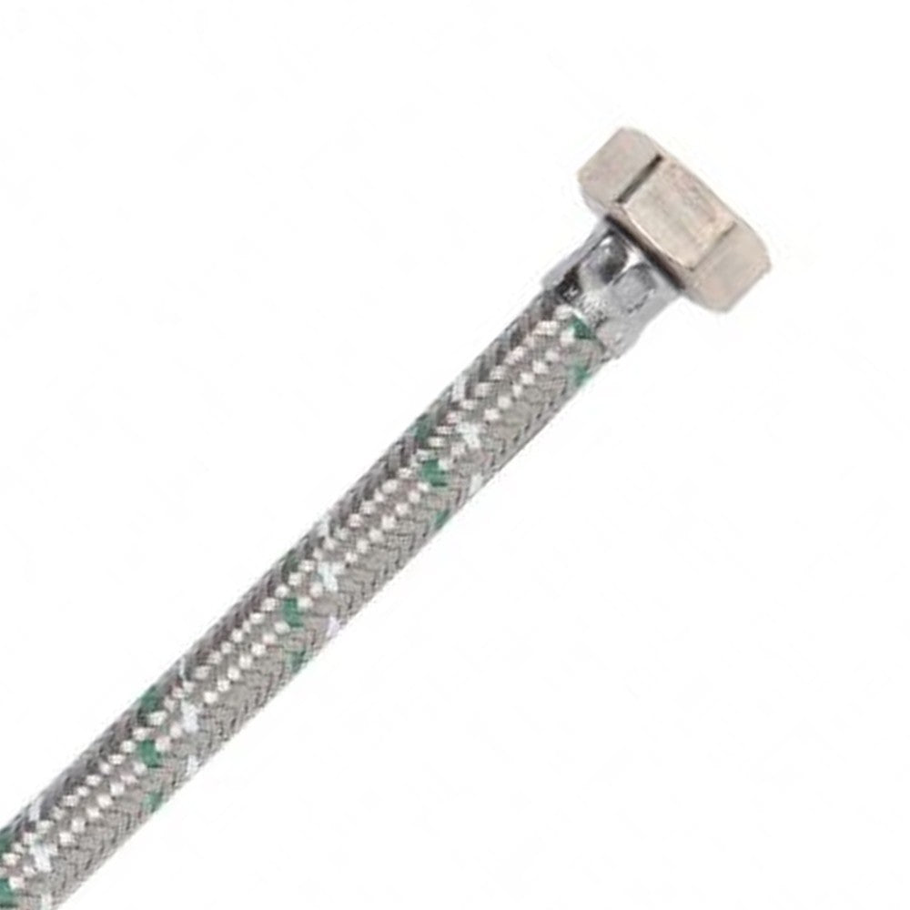 Attacchino flessibile inox interno in silicone maschio - femmina