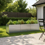 Letto rialzato da giardino Argento 240 x 80 x 55 cm 8006412