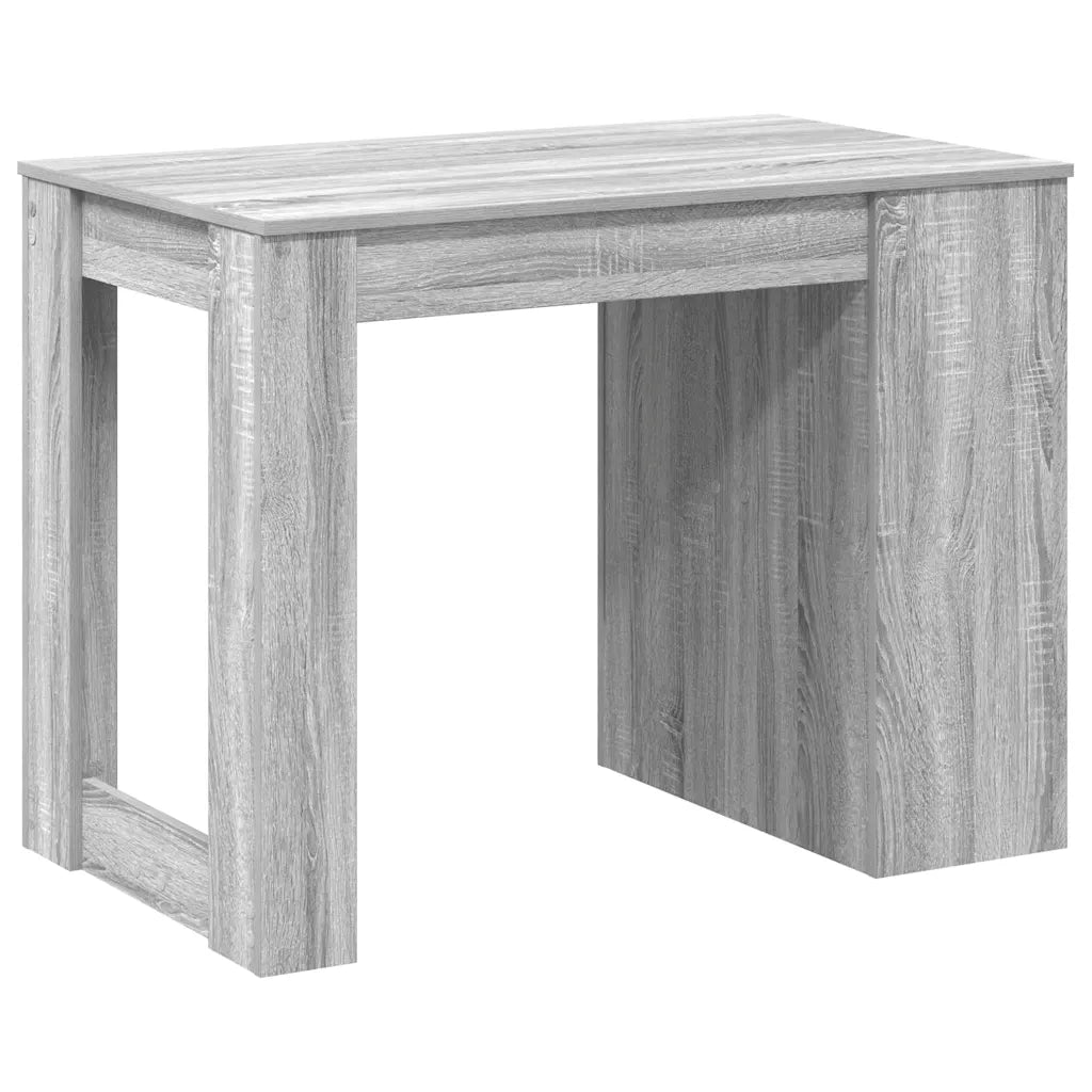 Scrivania con Cassetto Ripiano Grigio Sonoma Legno Multistrato 858691