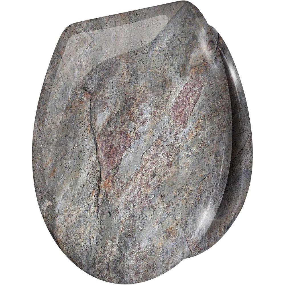 Stel4style sedile wc con abbassamento automatico, motivo: rocce