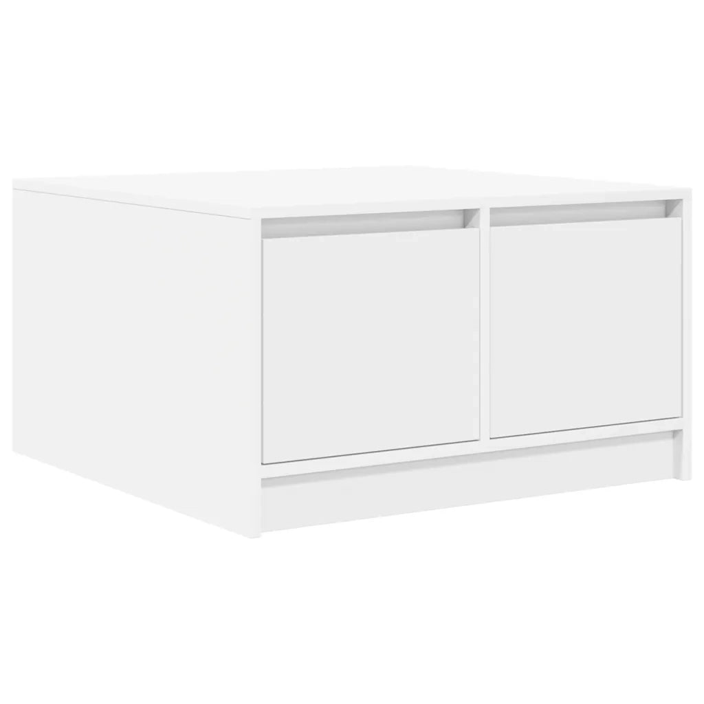 Tavolino da Salotto con Cassetti Bianco 70,5x70x40 cm 3328408