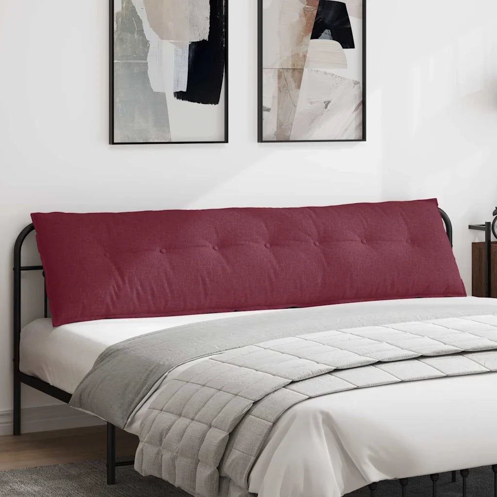 Cuscino per Schiena Rosso Vino 200 x 19 x 50 cm Tessuto 42014962