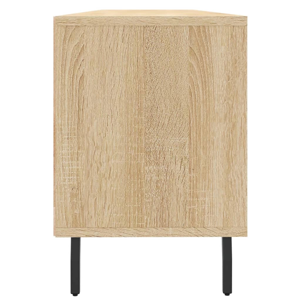 Mobile TV multimediale mensola TV credenza TV sala da pranzo soggiorno camera da letto rovere Sonoma 150 x 30 x 44,5 cm legno ingegnerizzato marrone 02_0027482