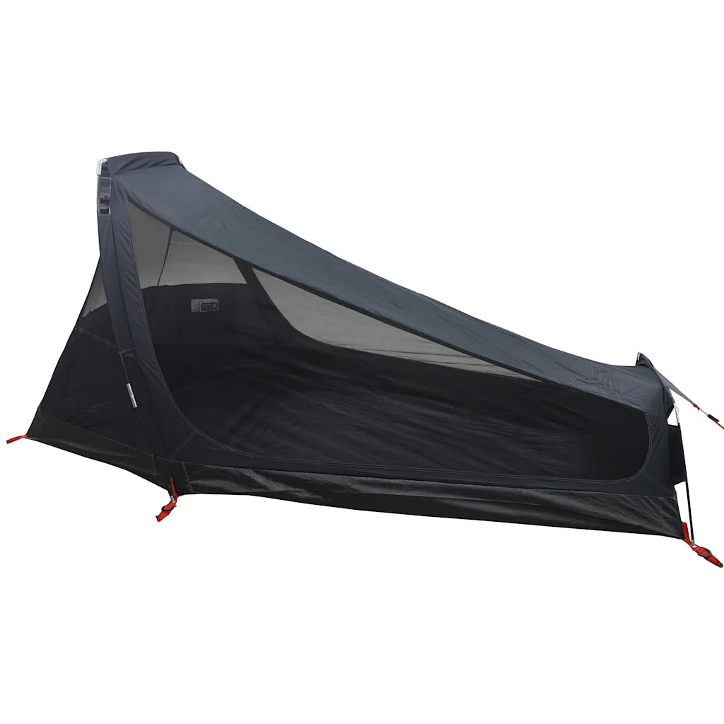 Tenda Campeggio a Tunnel 1 Persona Bianca Tessuto Impermeabile 94611