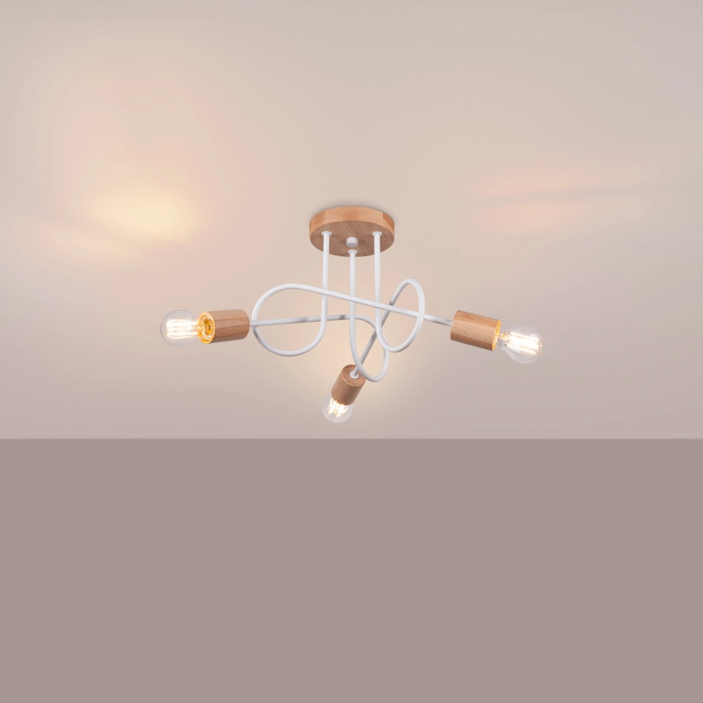 Lampadario EMBER 3 bianco