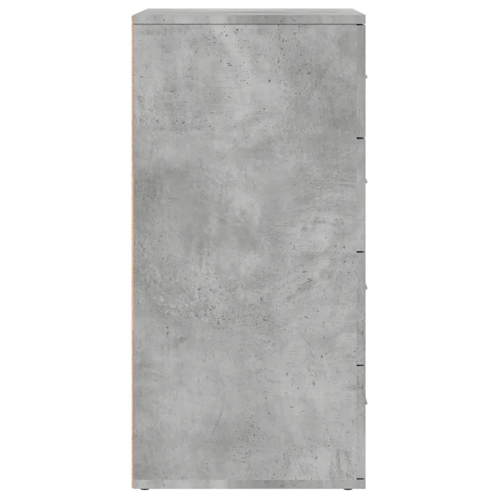 Credenze 2 pz | Madia | Buffet da pranzo | Armadio da pranzo Grigio Cemento 60x39x80 cm in Legno Multistrato