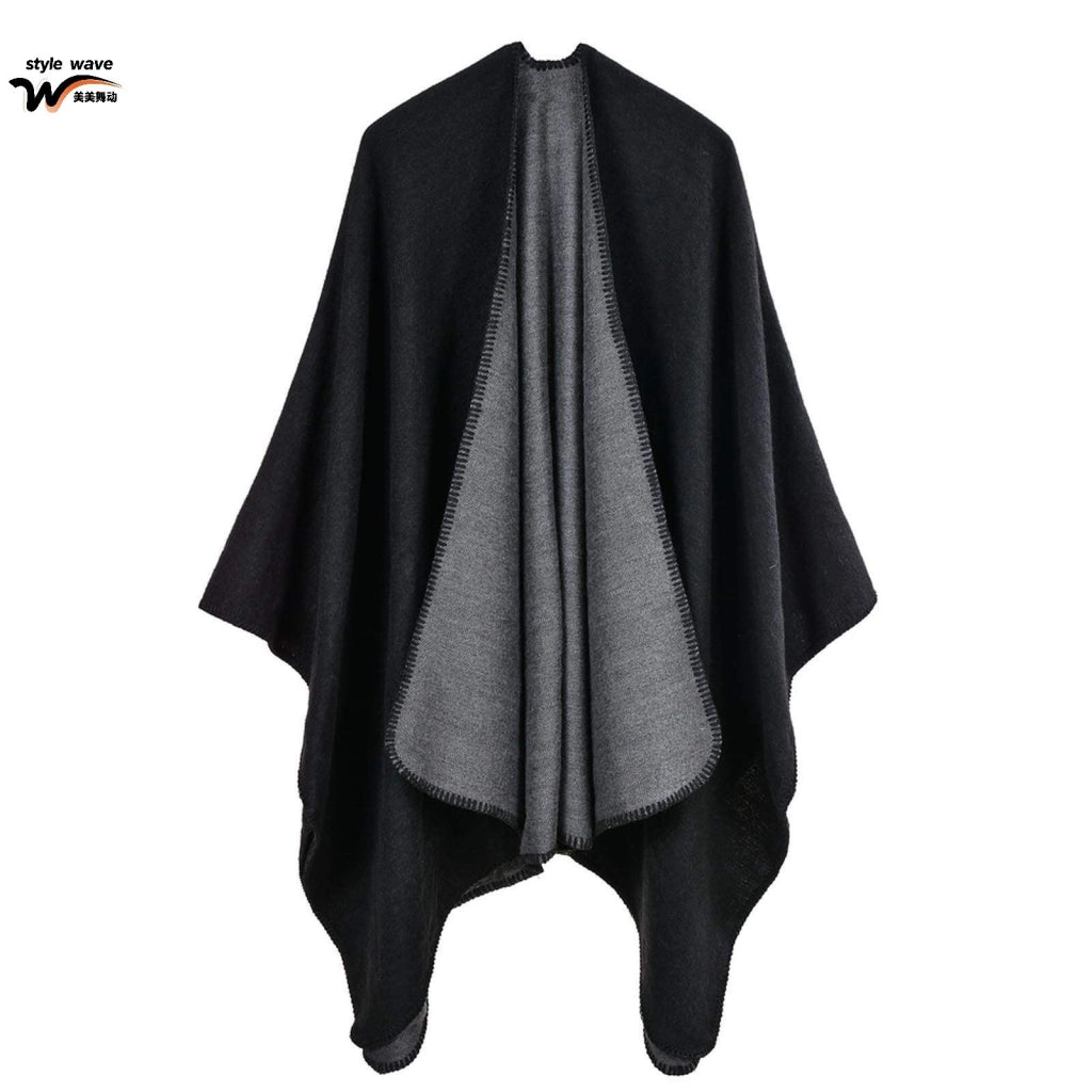 Mantella classica reversibile a tinta unita.