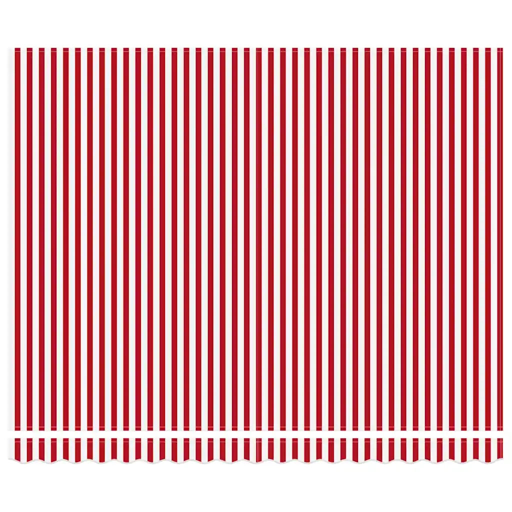 Tenda Retrattile Rosso e Bianco 400 × 300 cm Tessuto e acciaio 3330752