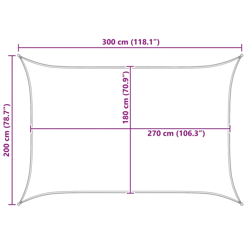 Telo Ombra Blu e Bianco 2 x 3 m HDPE 42032876