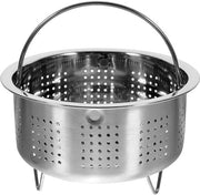 Accessorio per cottura - Stomatore per verdure - Acciaio inossidabile - 14 cm - Resistente a vapore da lavastoviglie - Per uso elettrico - Argento