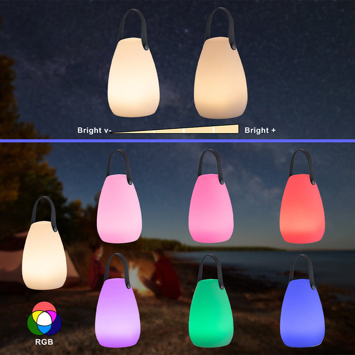 Lampada da Tavolo LED senza fili Ricaricabile Portatile Interni ed Esterni RGB