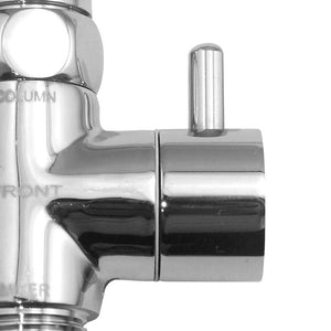 Deviatore universale a due vie in ottone con riduttore m/f