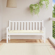 Cuscino per Panca Bianco Crema 150x50x7 cm in Tessuto Oxford 314958