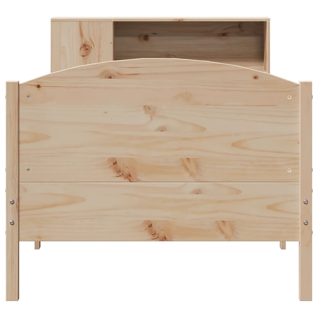 Giroletto con Libreria senza Materasso 75x190 cm in Legno Pino 3323089