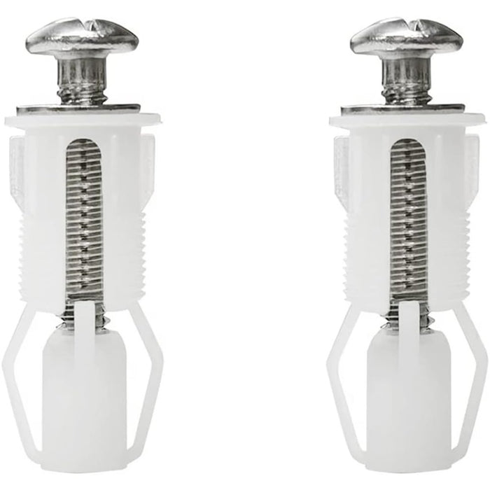 Goiyzttr 2 pezzi vite di espansione per coperchio wc, acciaio in