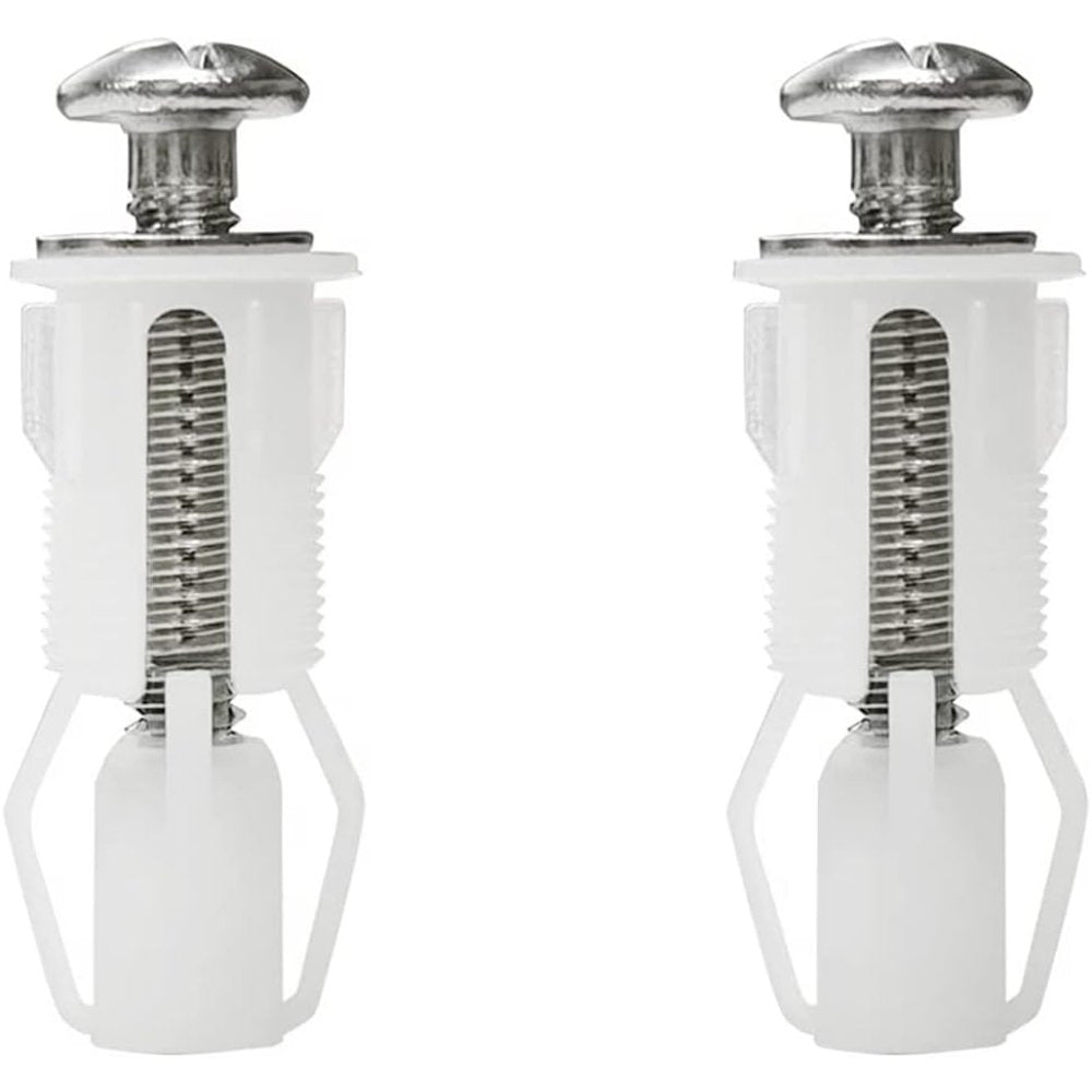 Goiyzttr 2 pezzi vite di espansione per coperchio wc, acciaio in