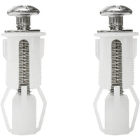 Goiyzttr 2 pezzi vite di espansione per coperchio wc, acciaio in