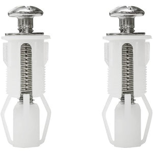 Goiyzttr 2 pezzi vite di espansione per coperchio wc, acciaio in