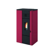 Eva Calor 9801675 NOA Stufa a Pellet 6 3 kW 4 Stelle Classe A+ (89x49x37 cm) colore Bordeaux