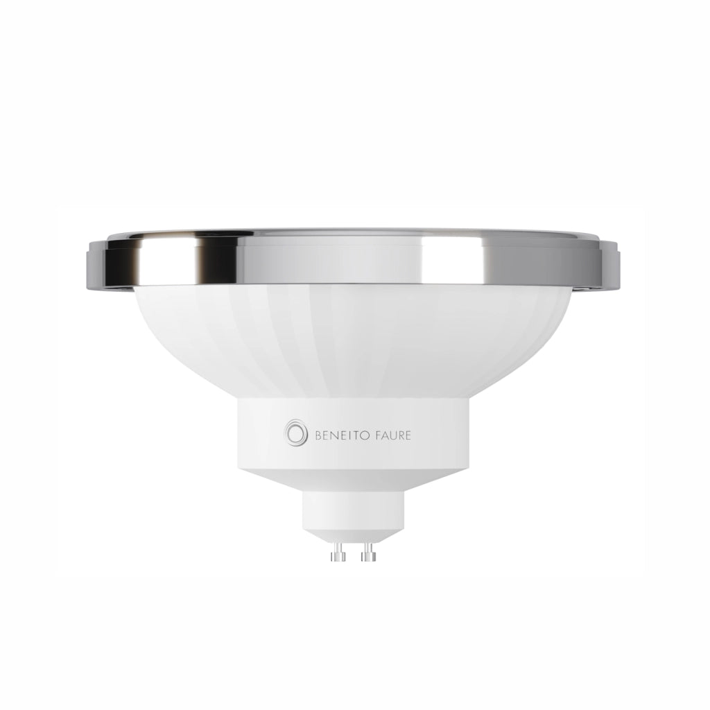 Lampadina LED AR111 15W 15 gradi attacco GU10 Retrofit 3000K colore cromo luce dicroica per interni IP20 illuminazione professionale 1100 Lumen