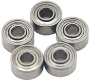 Lager a sfera profondo - 6202ZZ - 15x35x11mm - Copertura in acciaio - Zinco - Argento - 5 pezzi - Adatto per macchine - Argento.
