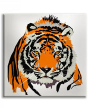 Tigre - Stampa su tela Quadro Canvas su telaio in legno Misura: 100x100 cm