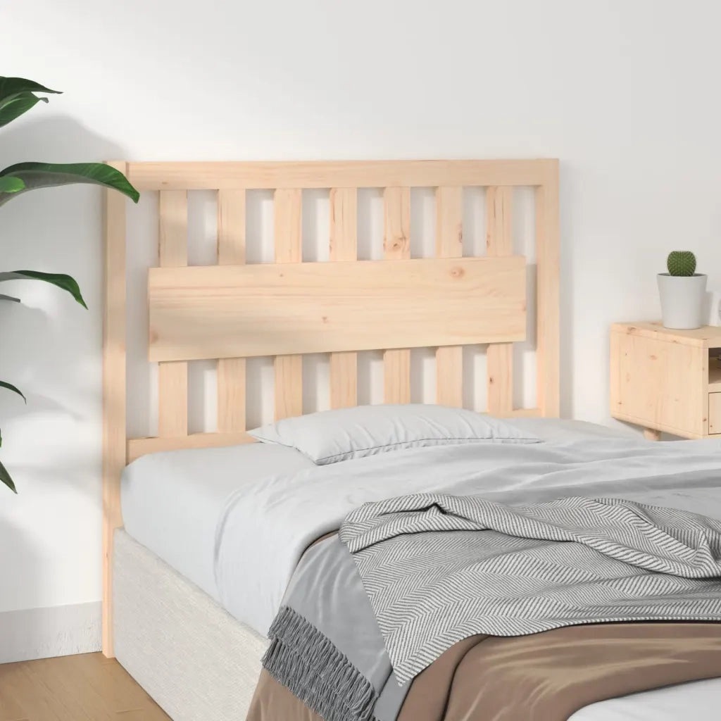 Testiera per Letto 105,5x4x100 cm Legno Massello di Pino