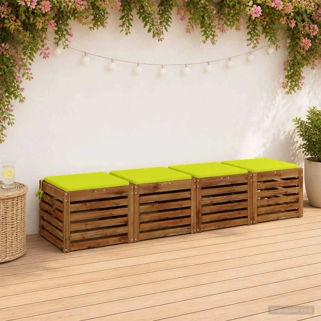 Cuscini per Sedia in 4 Pezzi SOEST 4 pz 100% Poliestere 944425