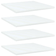 Ripiani per Libreria 4pz Bianchi 40x40x1,5 cm Legno Multistrato 805170